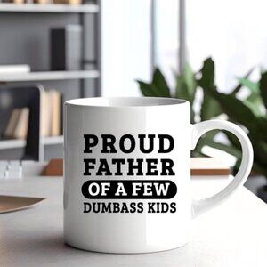 HILARIOUS Gift for DAD Dad's Gift DADS Mug Ceramic Funny Coffee Cup Father's Day